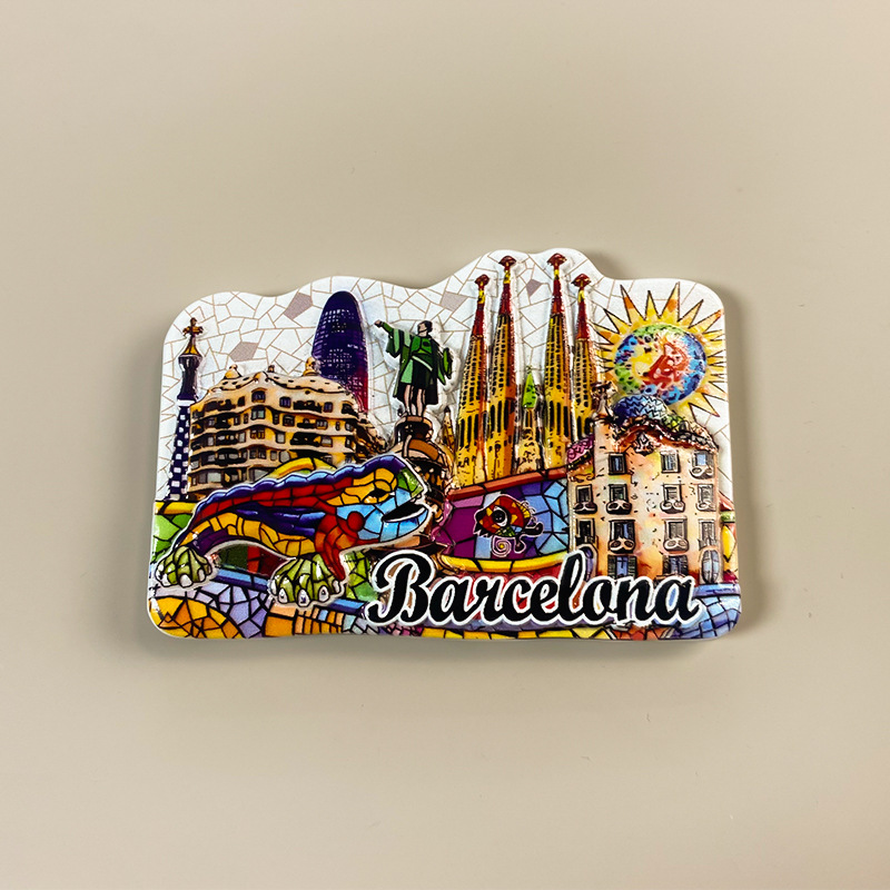 Spain Souvenir Fridge Magnet - 3D Flamenco & Spanish Landmark Decor 4 spain souvenir fridge magnet 3d flamenco & spanish landmark decor
