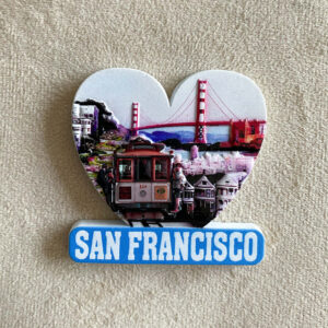 san francisco souvenir fridge magnet 3d golden gate bridge landmark