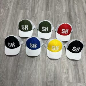 Custom Logo Embroidered Trucker Mesh Cap Unisex Curved Brim Breathable Snapback Hat Daily Outdoor Sports Headwear