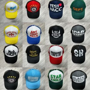 Graphic Print Trucker Mesh Cap Unisex Hip Hop Curved Brim Baseball Hat Streetwear Outdoor Sports Snapback Hat