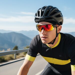 Unisex Polarized Cycling Sunglasses One Piece Windproof Sports Glasses UV Protection Outdoor Running Fishing Shades