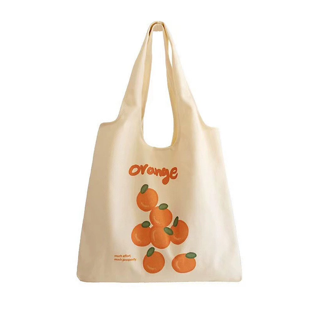 Custom Logo Canvas Tote Bag Reusable Eco Friendly Shopping Handbag Multiple Fabric Colors Printing Options