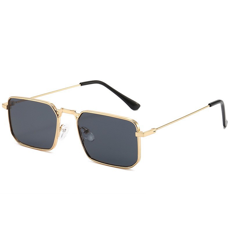 Unisex Metal Square Sunglasses Classic Hong Kong Hip Hop Style UV Protection Daily Driving Trendy Shades 3 Unisex Metal Square Sunglasses Classic Hong Kong Hip Hop Style UV Protection Daily Driving Trendy Shades - Image 3