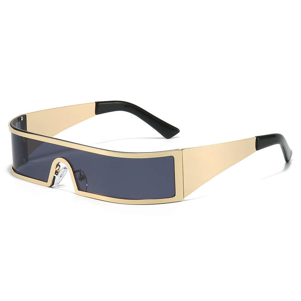 Futuristic Mono Block One Piece Sunglasses Unisex Cyberpunk Narrow Wrap UV Protection Streetwear Shades 2 Futuristic Mono Block One Piece Sunglasses Unisex Cyberpunk Narrow Wrap UV Protection Streetwear Shades - Image 2