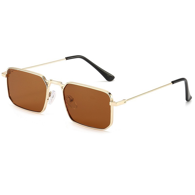 Unisex Metal Square Sunglasses Classic Hong Kong Hip Hop Style UV Protection Daily Driving Trendy Shades 4 Unisex Metal Square Sunglasses Classic Hong Kong Hip Hop Style UV Protection Daily Driving Trendy Shades - Image 4