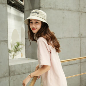 Soft Embroidered Bucket Hat Unisex Foldable Outdoor Sun Hat Custom Logo Available Multiple Solid Color Options