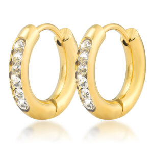 Stainless Steel Earring-Geometric Shape Huggie Hoop Earrings For Women 2. Short Introduction