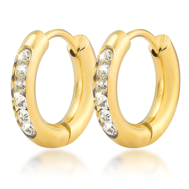 Stainless Steel Earring-Geometric Shape Huggie Hoop Earrings For Women 2. Short Introduction