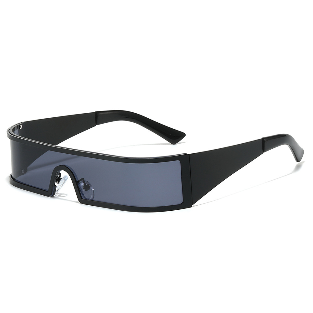 Futuristic Mono Block One Piece Sunglasses Unisex Cyberpunk Narrow Wrap UV Protection Streetwear Shades 4 Futuristic Mono Block One Piece Sunglasses Unisex Cyberpunk Narrow Wrap UV Protection Streetwear Shades - Image 4