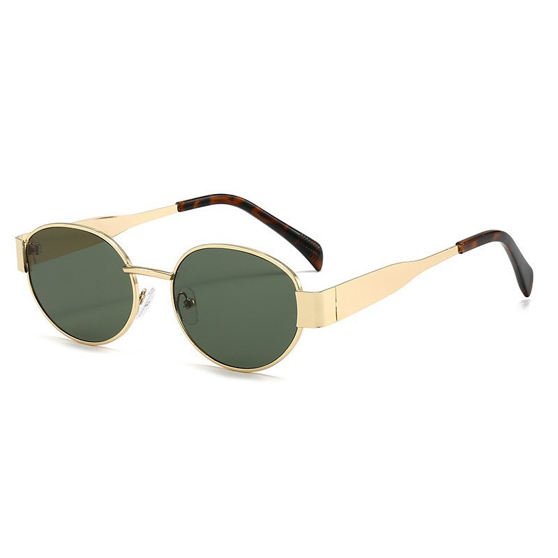 Old Money Style Metal Cat Eye Sunglasses Women Retro Oval Slim Face UV Protection Daily Shades 4 Old Money Style Metal Cat Eye Sunglasses Women Retro Oval Slim Face UV Protection Daily Shades - Image 4