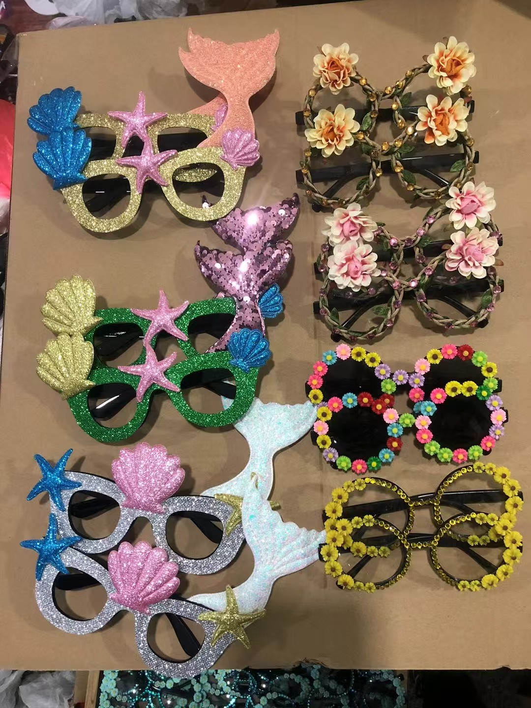 Handmade Beaded Rim Party Sunglasses Bulk DIY Decorative Glasses Birthday Bachelorette Craft Photo Props 2 Handmade Beaded Rim Party Sunglasses Bulk DIY Decorative Glasses Birthday Bachelorette Craft Photo Props - Image 2