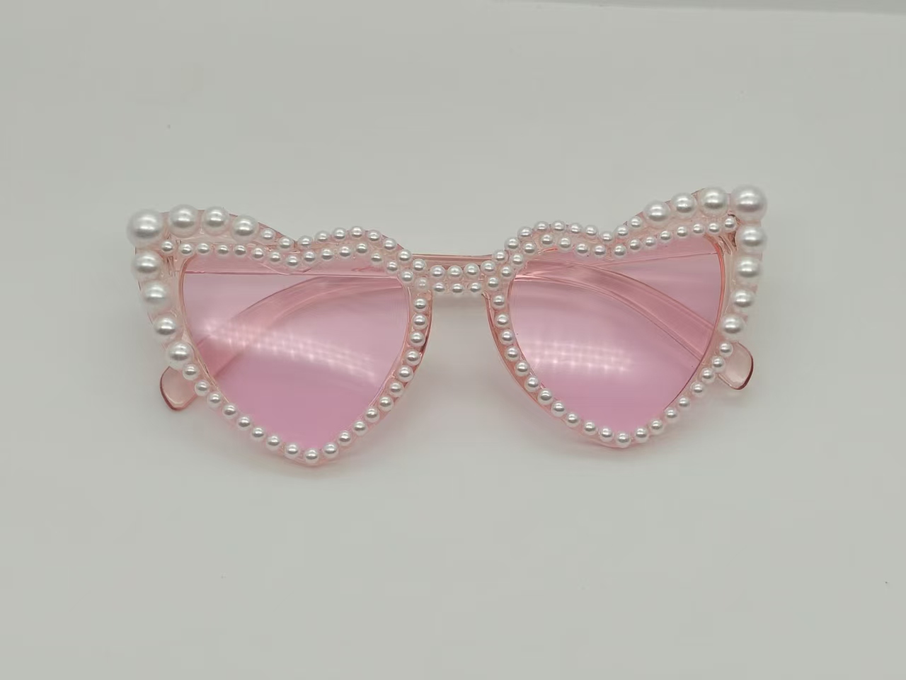 Pastel Rhinestone Edge Heart Sunglasses Pink Series UV Protection Bachelorette Birthday Bridal Party Photo Eyewear 3 Pastel Rhinestone Edge Heart Sunglasses Pink Series UV Protection Bachelorette Birthday Bridal Party Photo Eyewear - Image 3